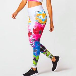Terez Rainbow Inkblot Leggings